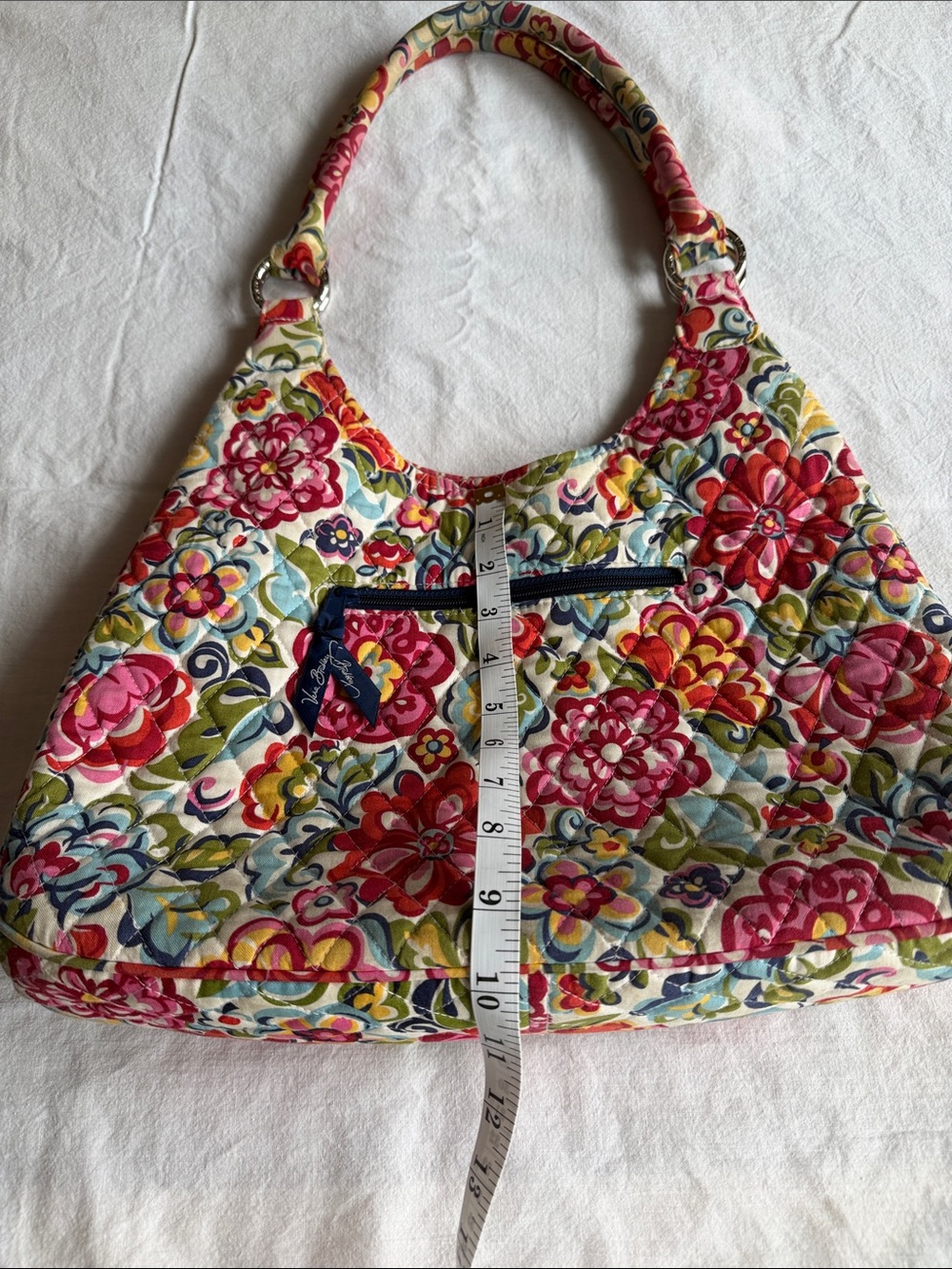 Quilted Vera Bradley Floral Shoulder Bag in Multicolor - Picture 5 of 8